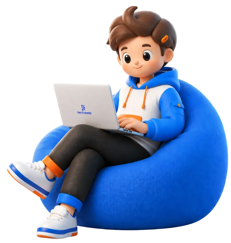 Techweb male mascot