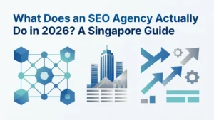 Professional header image for industry analysis: What Does an SEO Agency Actually Do in 2026? A Singapore ...