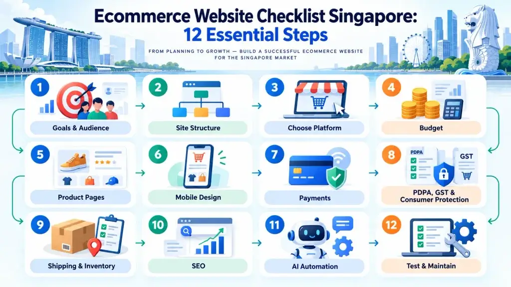 Ecommerce website checklist singapore