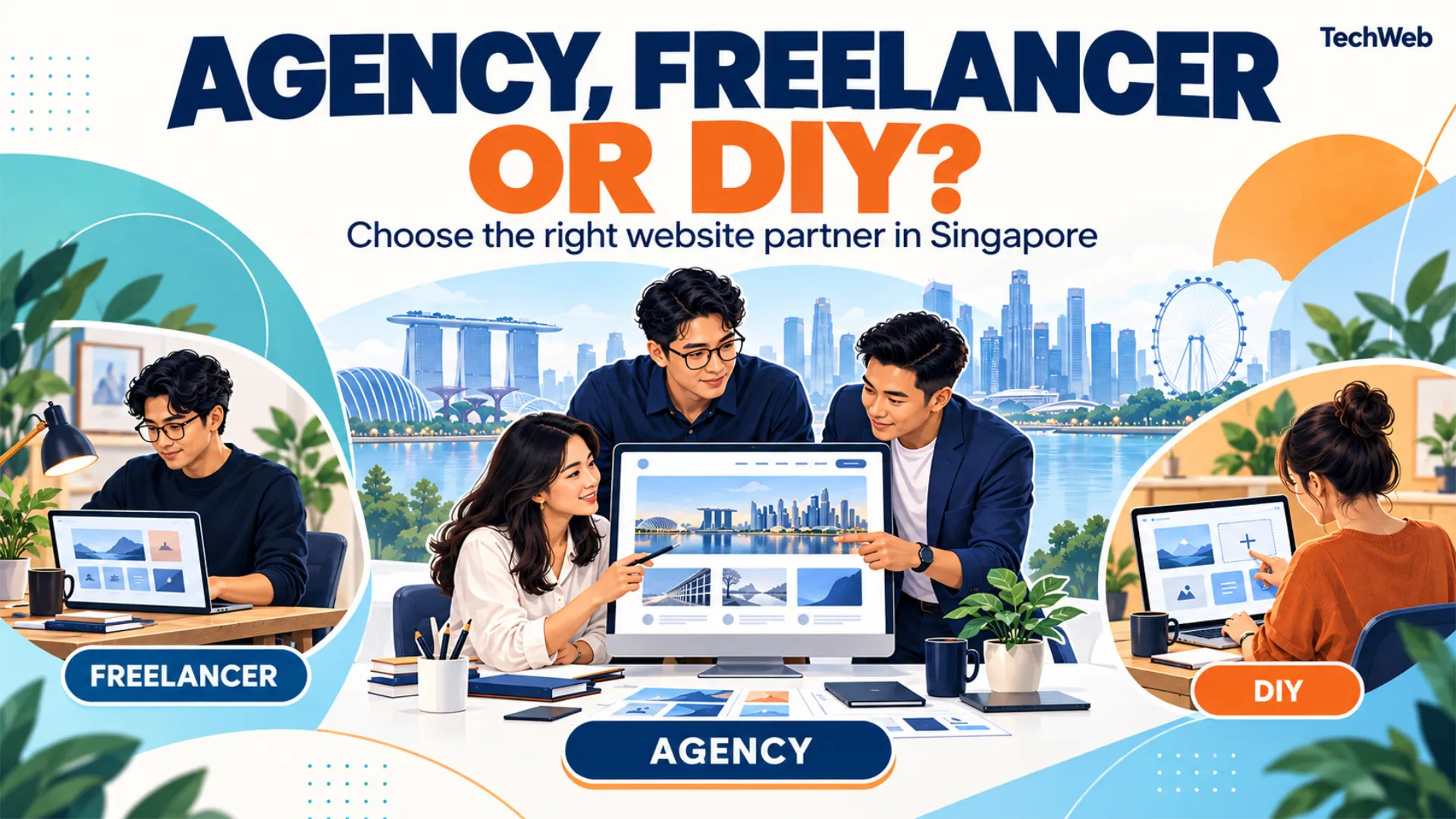 web design agency vs freelancer
